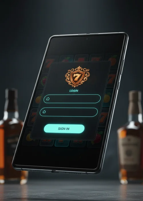 Oskar Spin Casino Anmeldeformular mit sicheren Login-Feldern und Verifizierungssymbolen, die die Datensicherheit beim Zugriff auf das Spielerkonto gewährleisten.